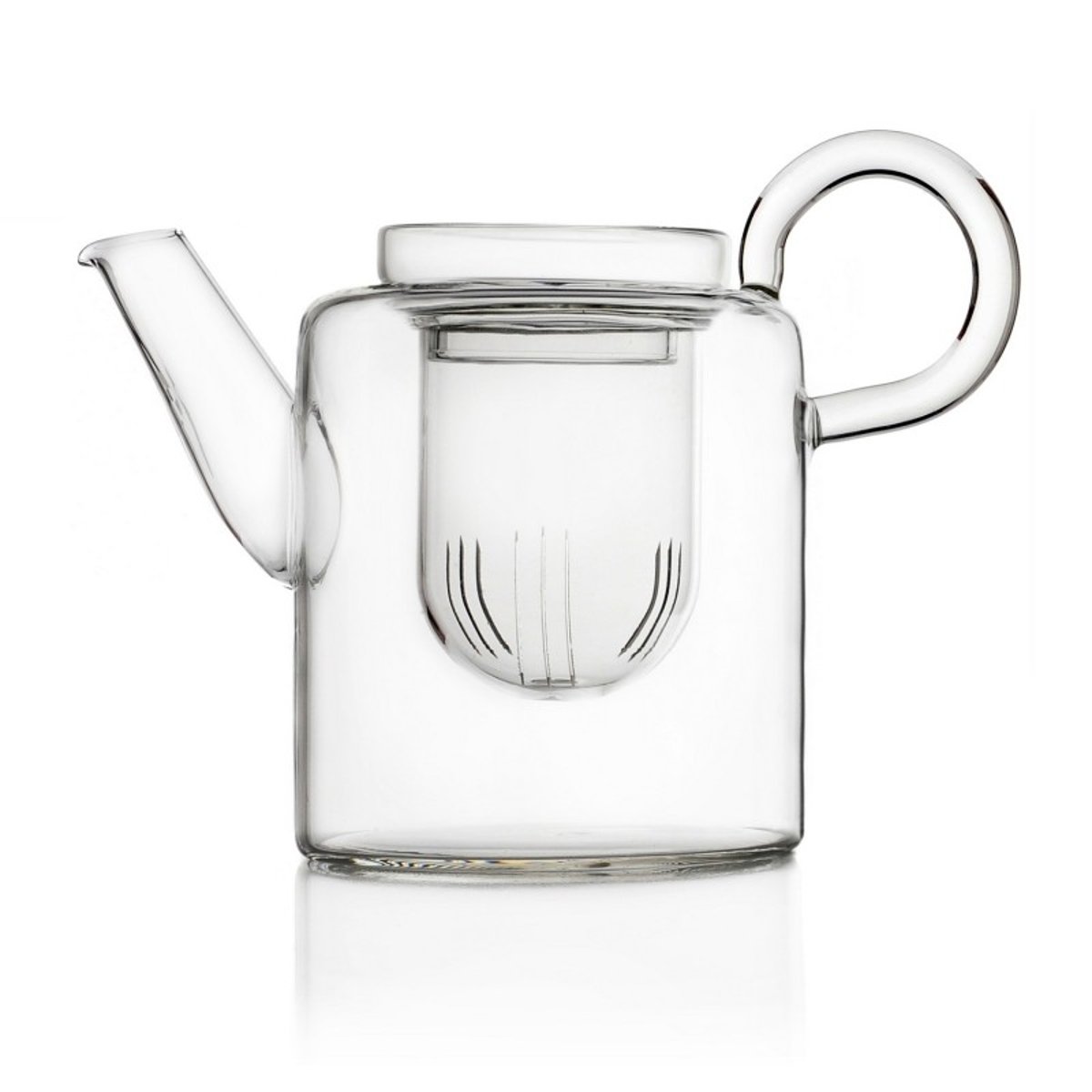 Théière verre design filtre PIUMA Big transparent, ICHENDORF
