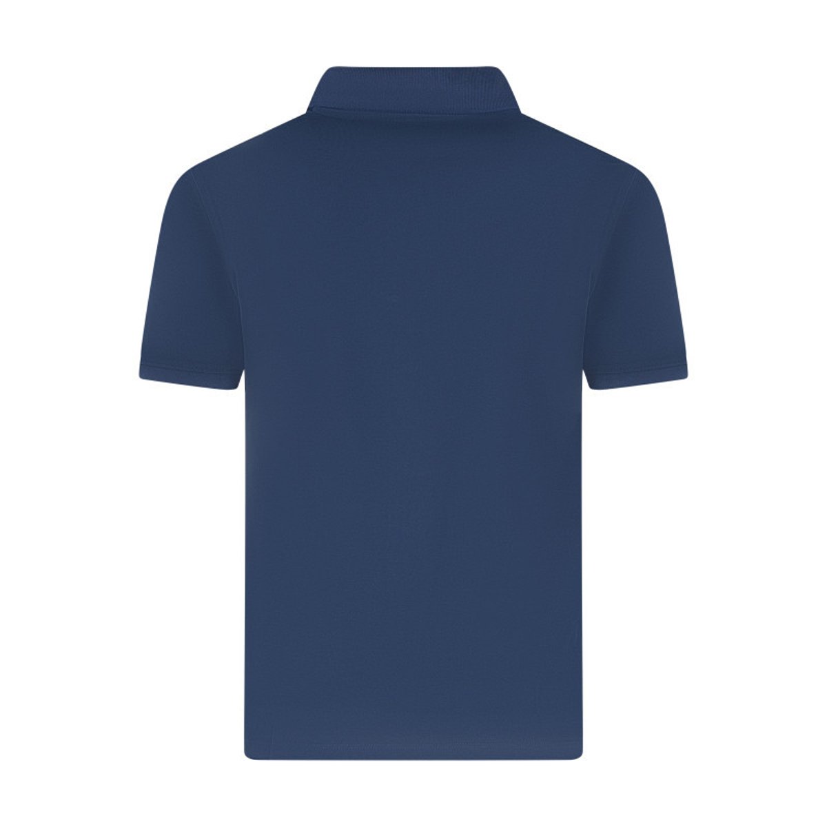 Polo en coton bleu en maille piquée avec une coupe droite et un col à revers bleu, TIMBERLAND