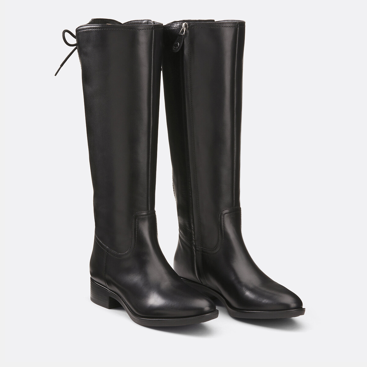 Bottes talon large noir, GEOX