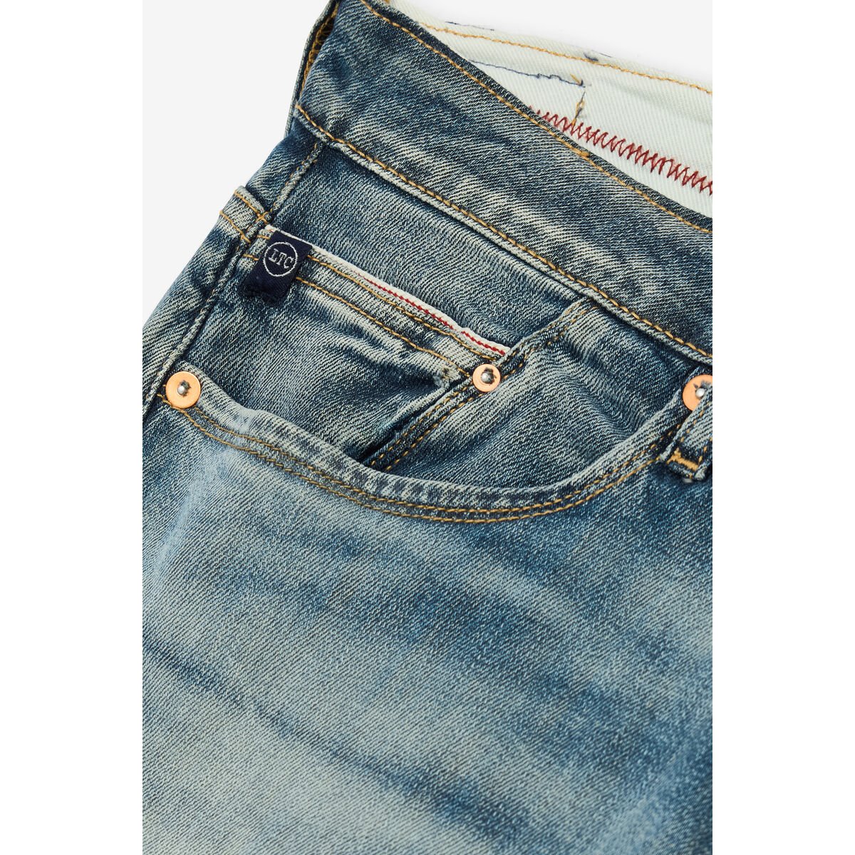 Jeans slim stretch 700/11, longueur 34 blue, LE TEMPS DES CERISES