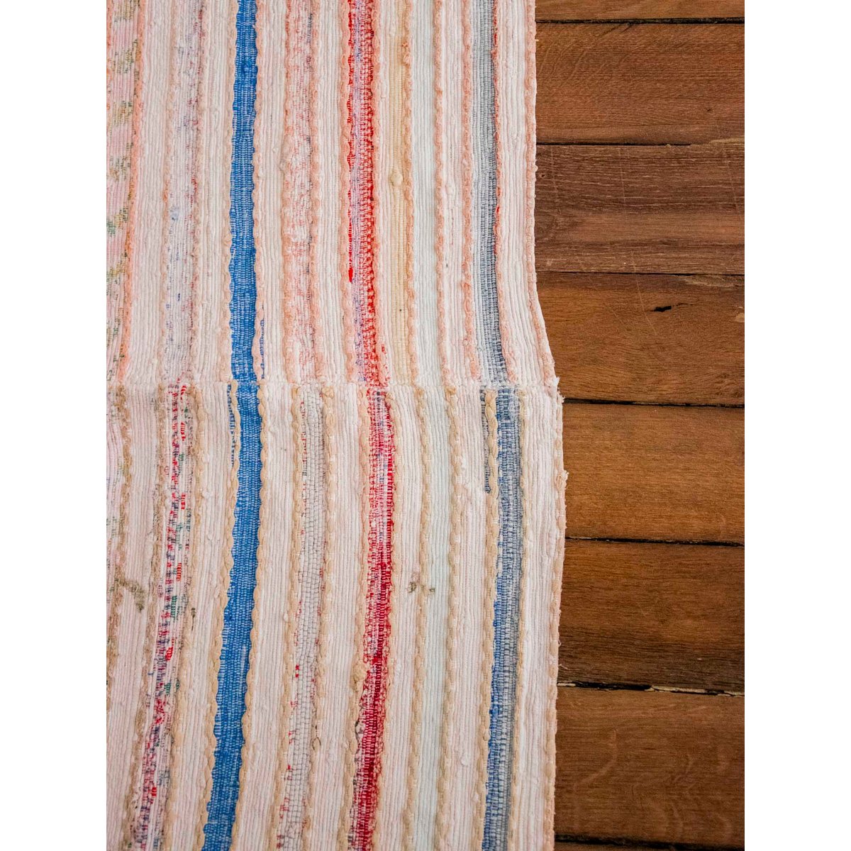 Tapis à petites rayures colorées Olivier N°127 - Bon état multicolore, DEBONGOUT