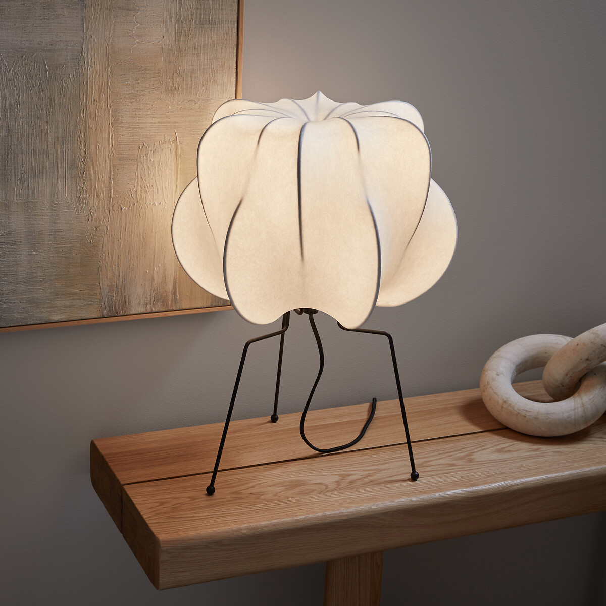 Floor Lamp in Iron and Resin Oï white, AM.PM