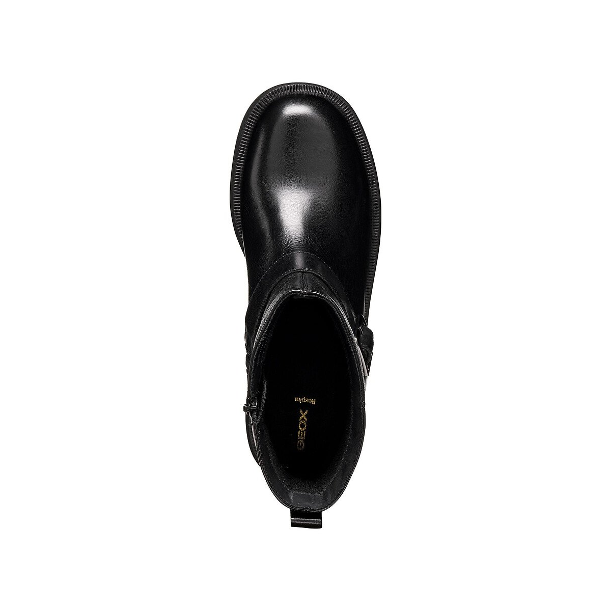 Klargena leather biker boots black, GEOX