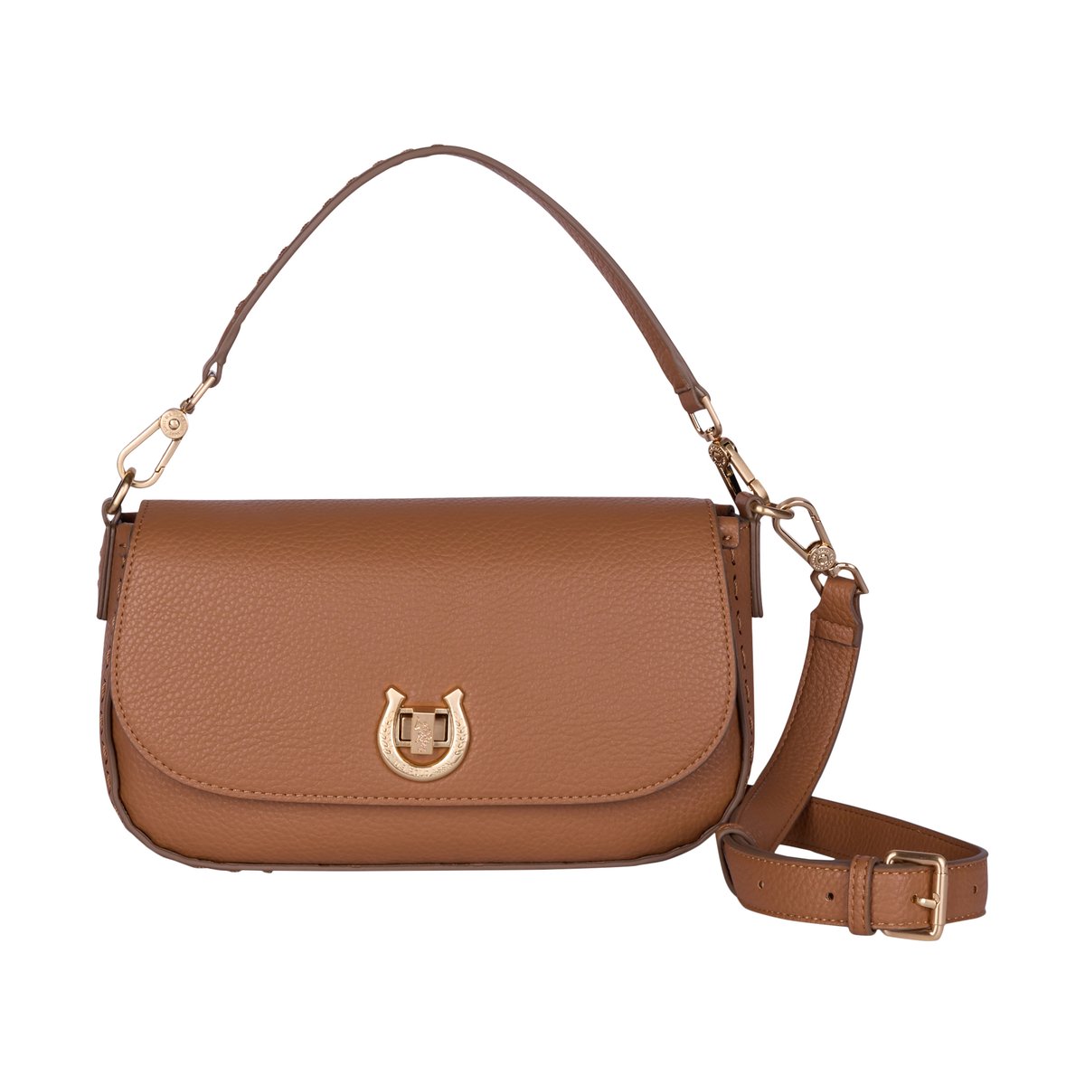Pochette U.s Polo Middleton Flap Crossbody camel, U.S. POLO ASSN.