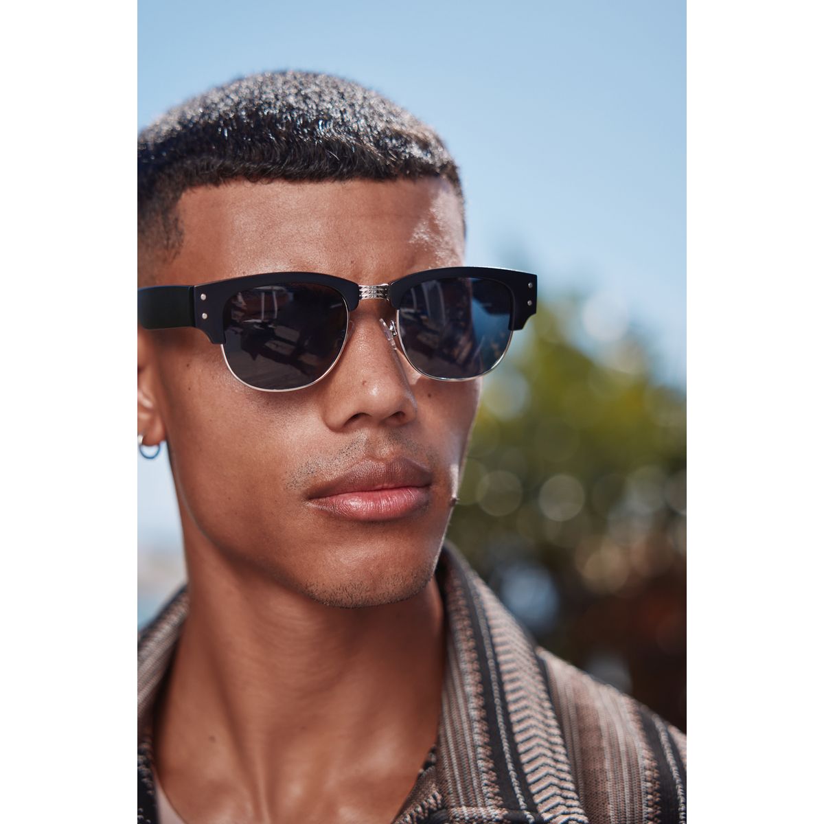 Lunettes de soleil clubmaster noir, NEXT