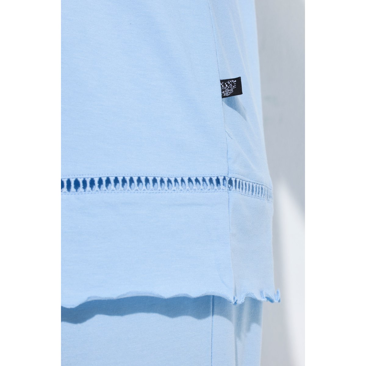 Pyjama à col rond et manches longues glace bleue, ULLA POPKEN