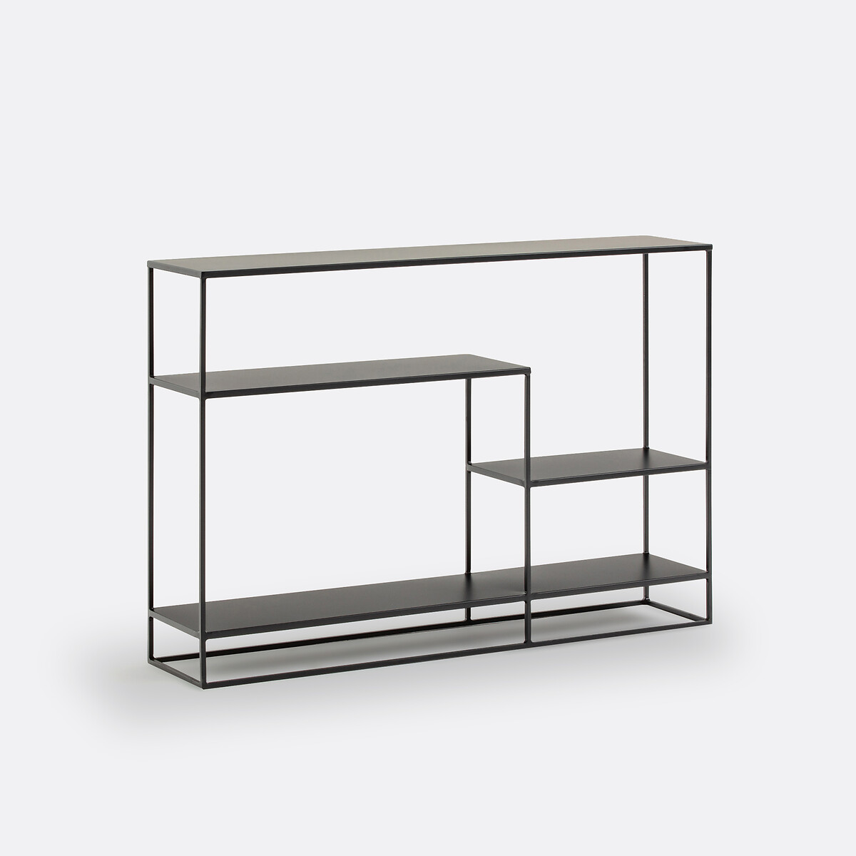 Console asymétrique métal acier, Miva noir, LA REDOUTE INTERIEURS