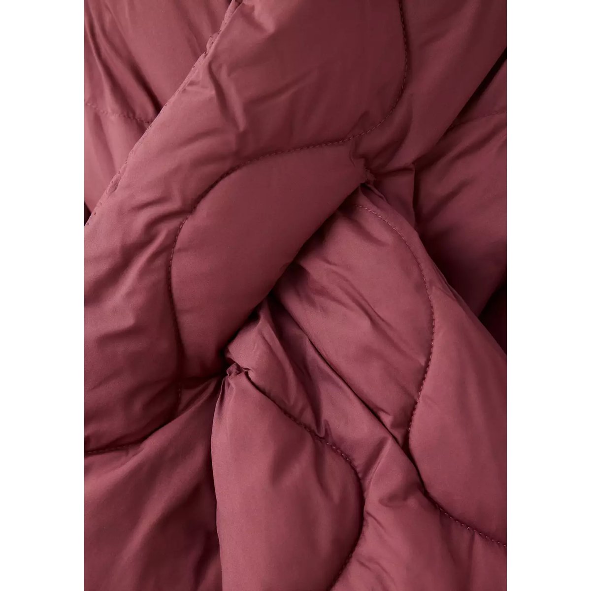 Anorak matelassé avec cache-cou amovible grenat, MANGO