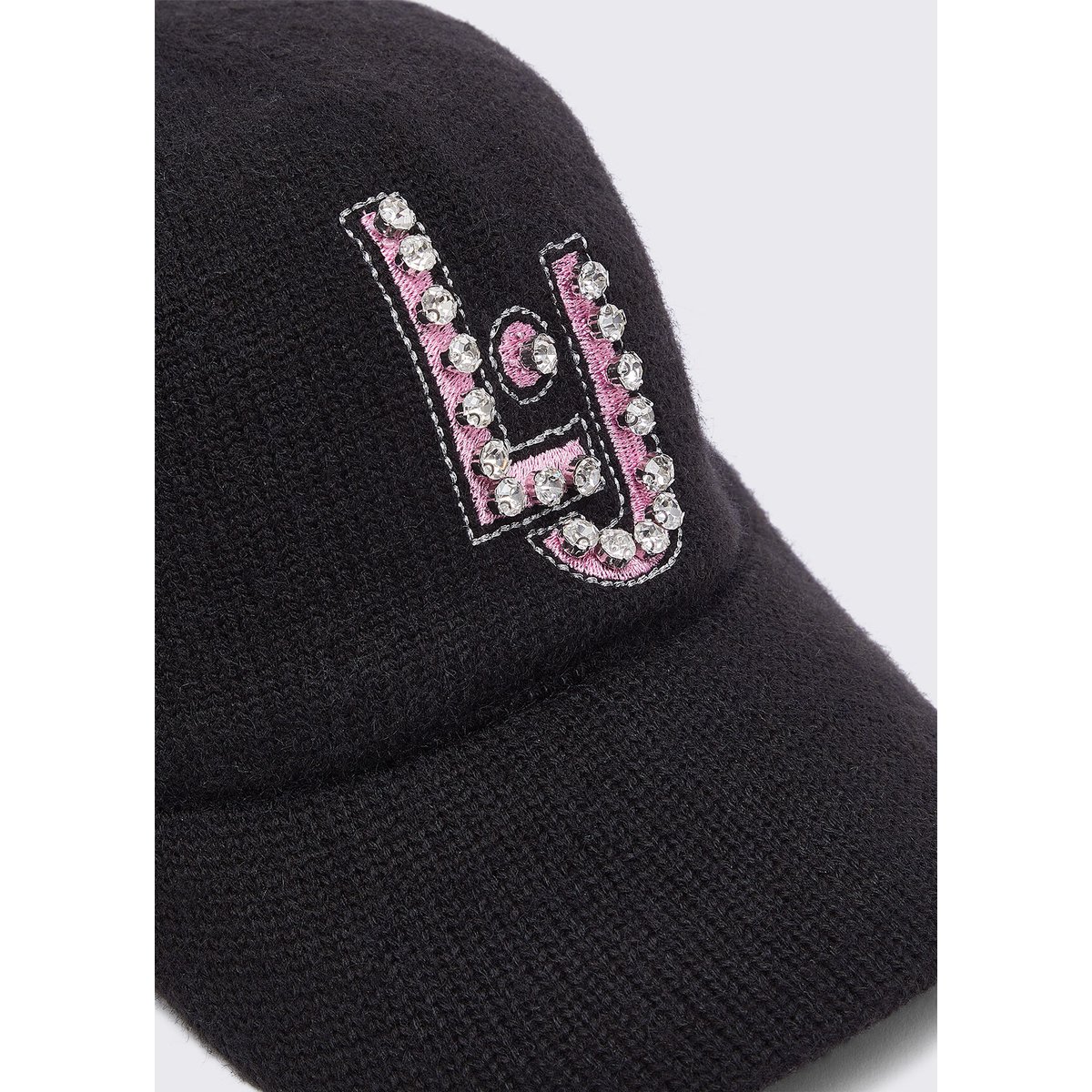 Casquette de baseball avec broderie bijou noir, LIU JO