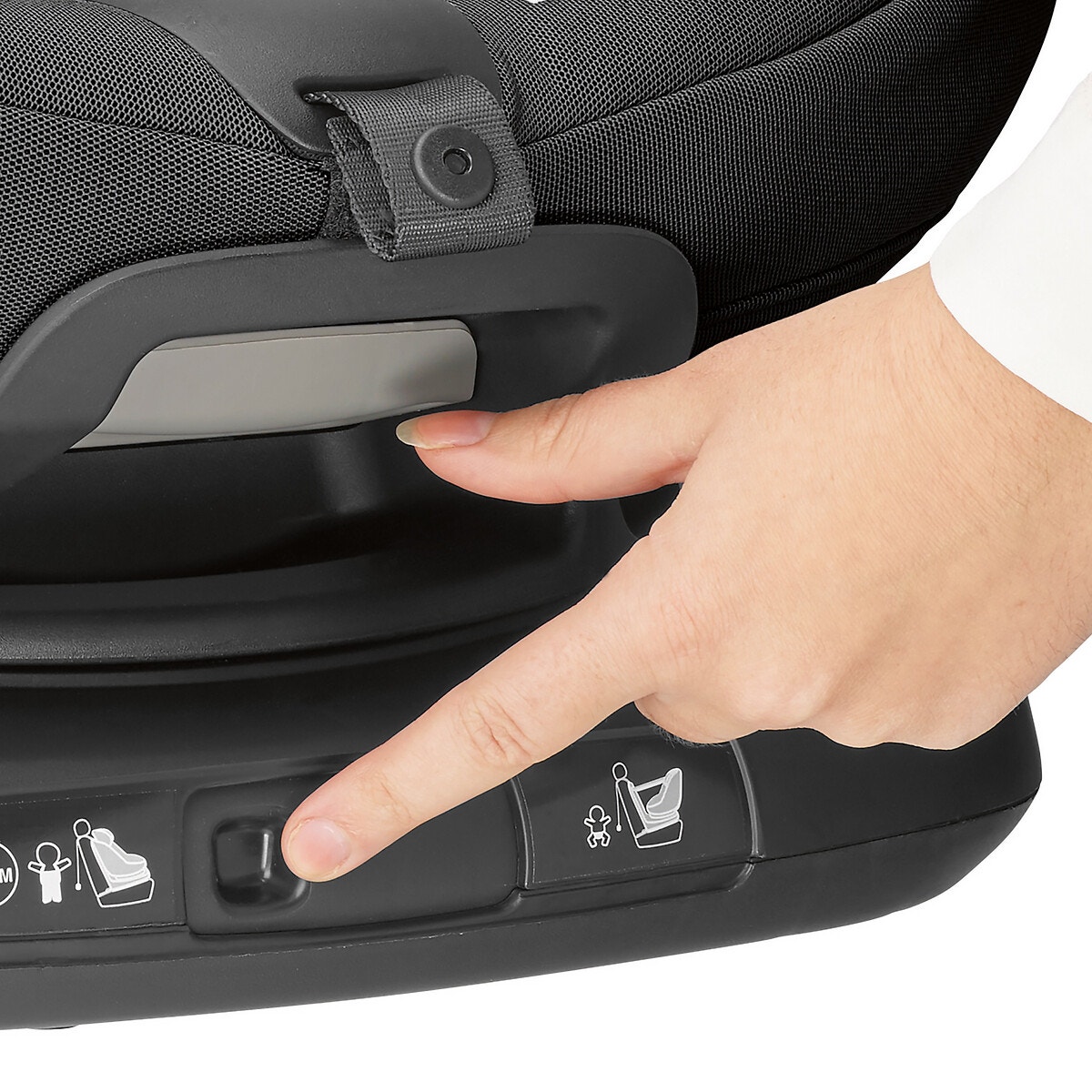 Siège auto pivotant Isofix avec airbags AxissFix Air noir authentique, BEBECONFORT
