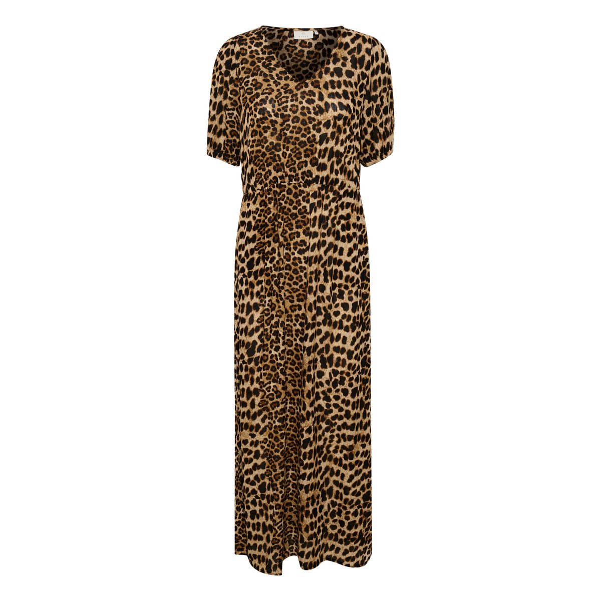 Robe beige animalier classic leopard, KAFFE