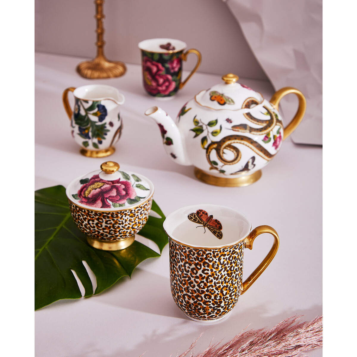Creatures of Curiosity Leopard Print Mug multi-coloured, SPODE