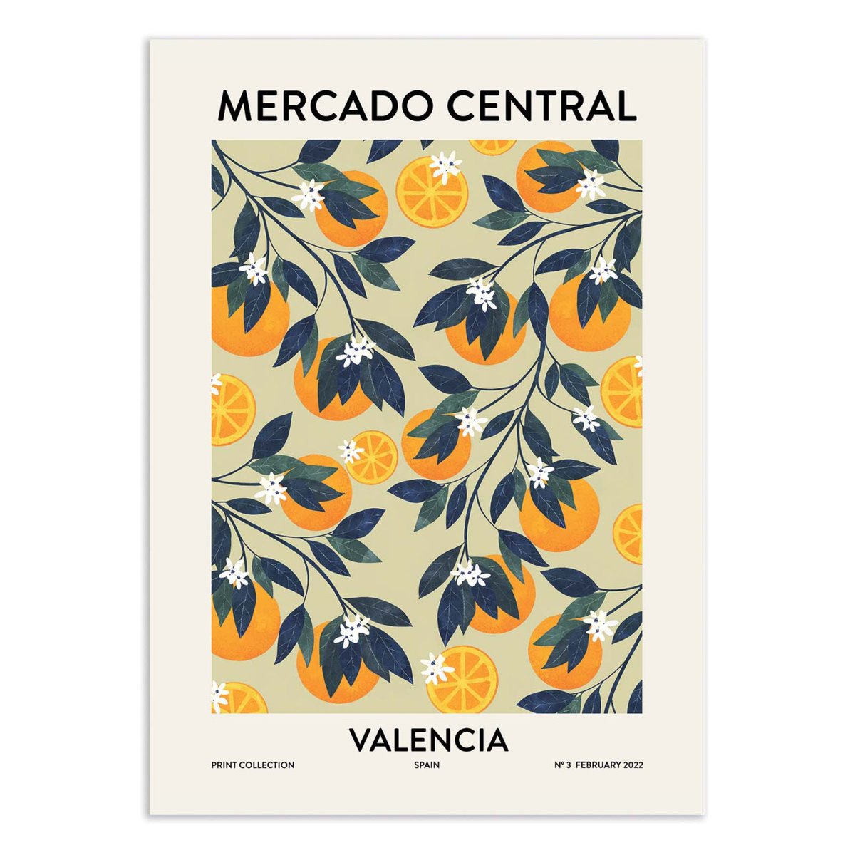 Affiche d'art - Valencia Market - El Buen Limon couleur unique, WALL EDITIONS
