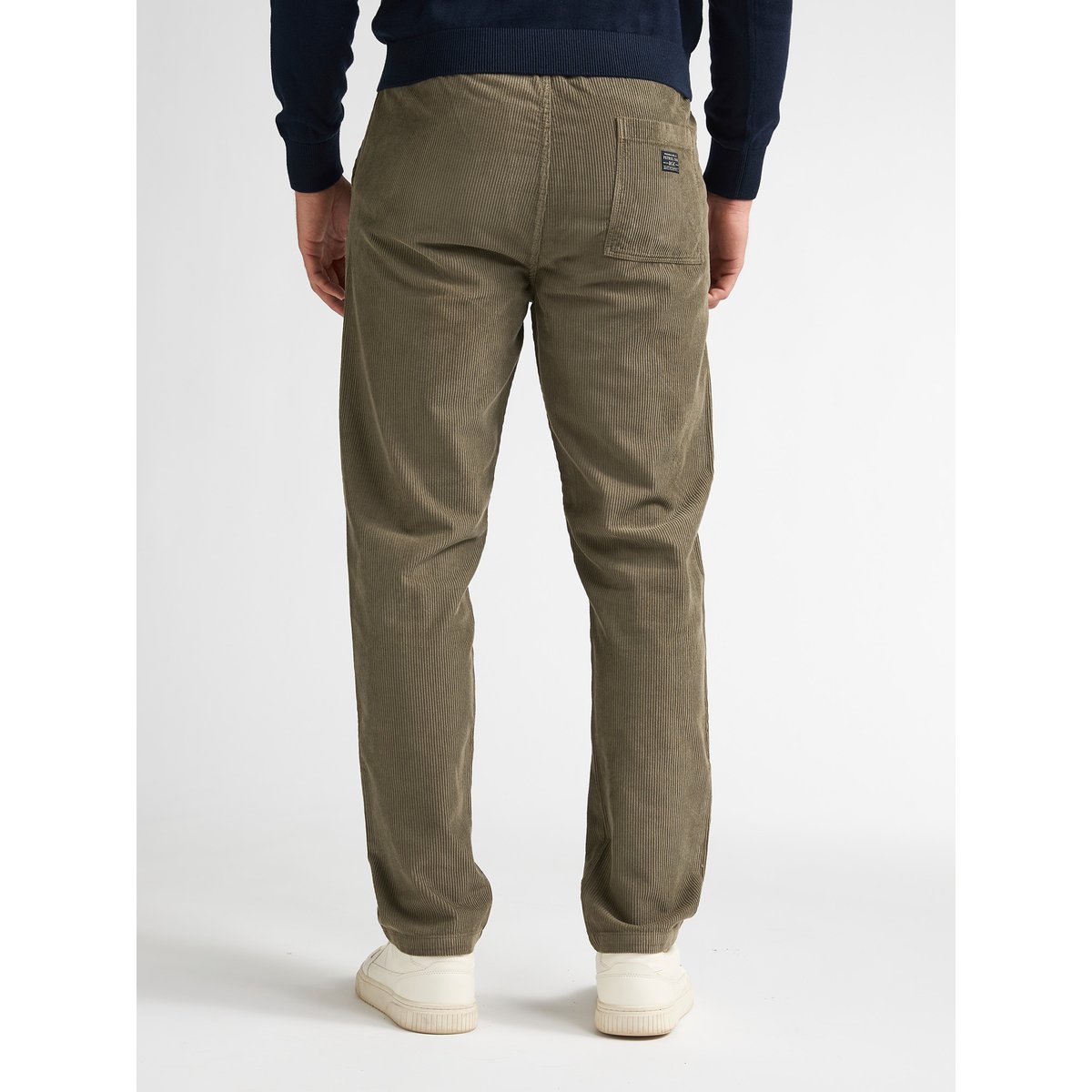 Pantalon cargo fuselé en velours côtelé fletcher vert mossy stone, PETROL INDUSTRIES
