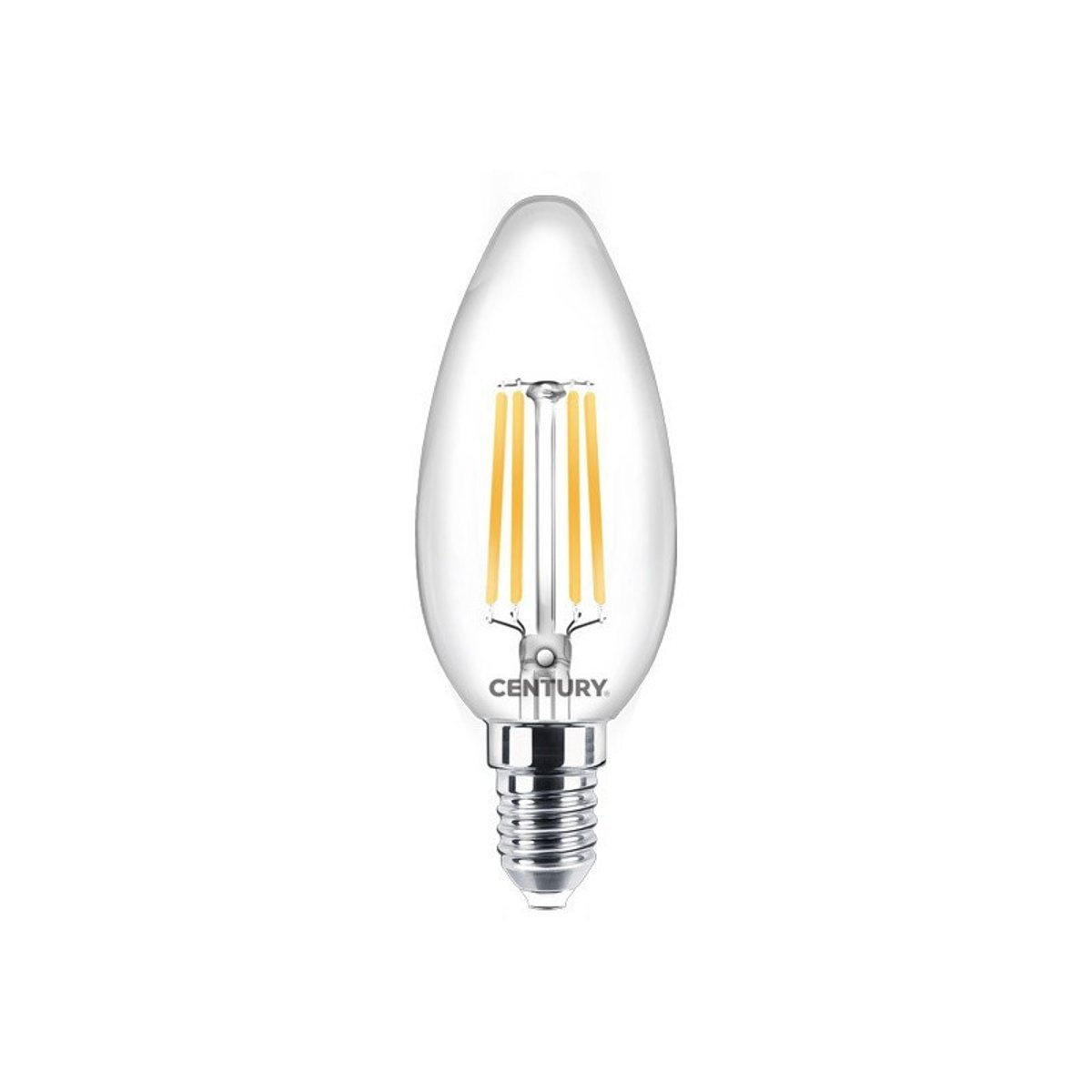 Ampoule Filament Led E14 4 W Olive Blanc Chaud blanc, MILLUMINE