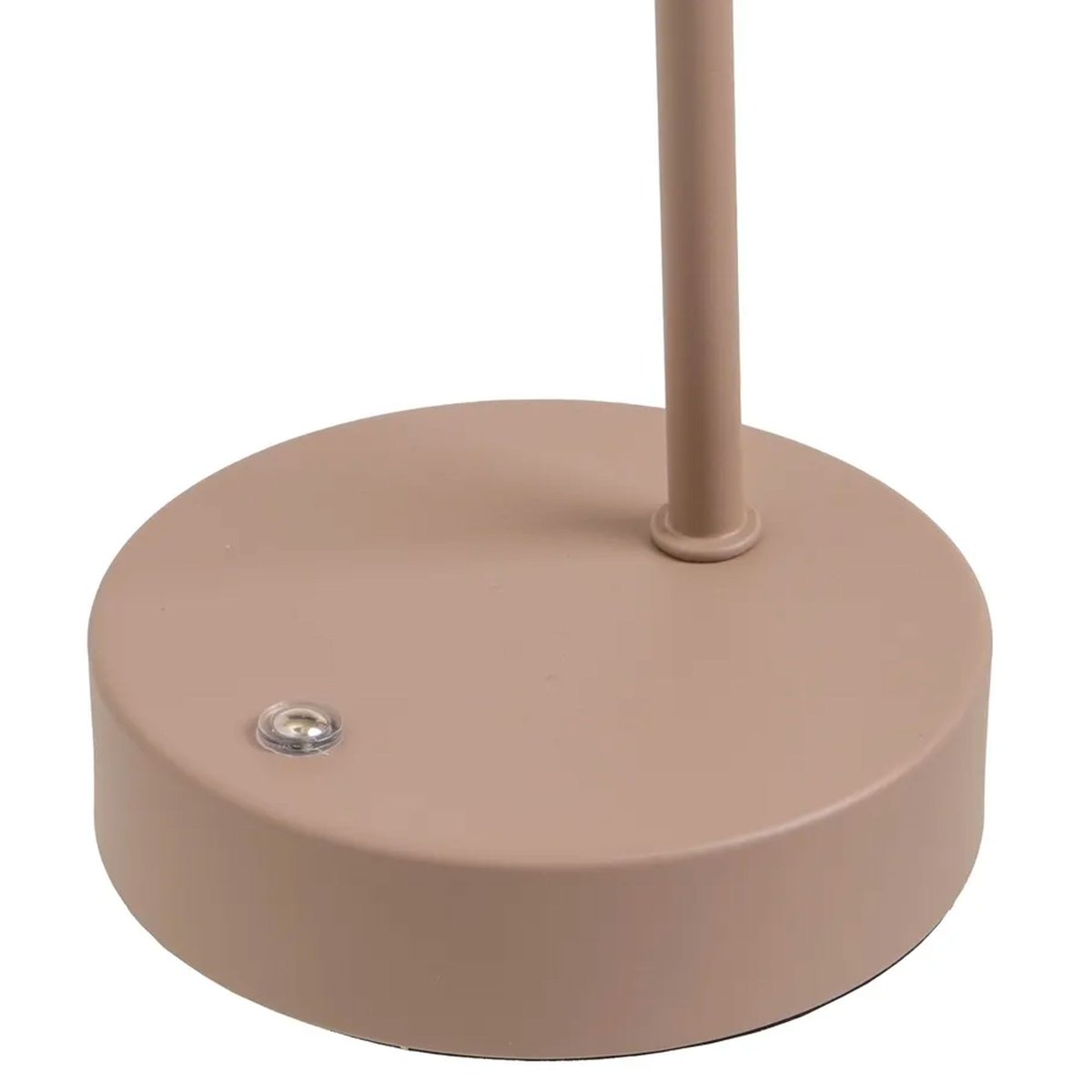 Lampe de bureau métal taupe LED sans fil 11x16x32cm beige, WADIGA