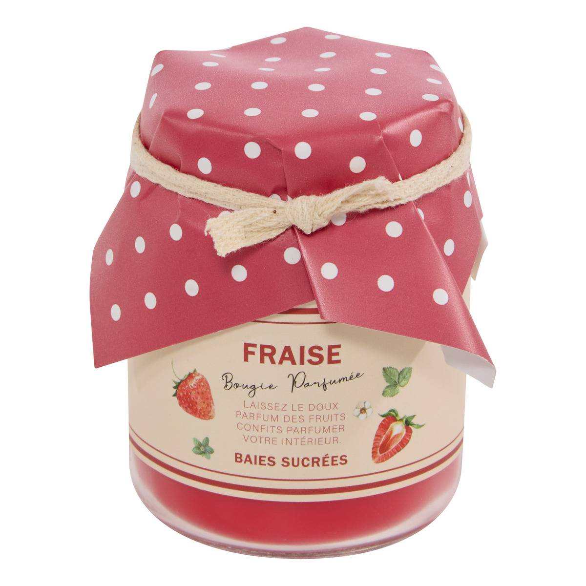 Bougie parfumée Fra ronde 75 g rouge, ATMOSPHERA