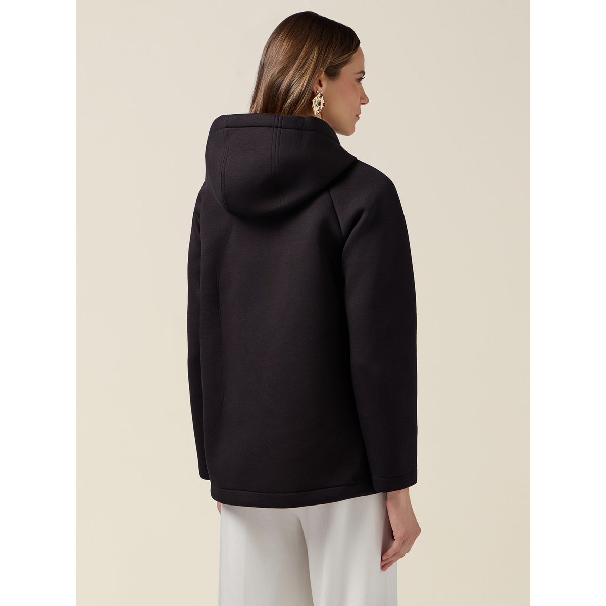 Veste à capuche et zip noir, OLTRE