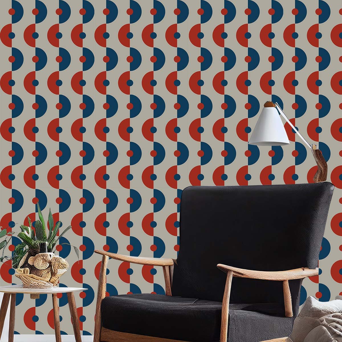 Papier peint, my paris décorative rouge, HEXOA