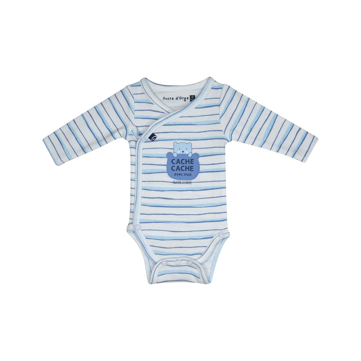 Set naissance lucien maille ouverture devant naissance bleu, SUCRE D'ORGE