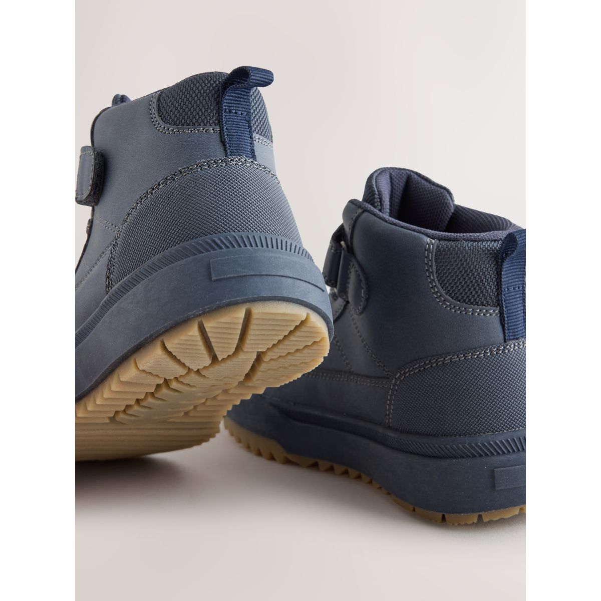 Bottines montantes imperméables doublées bleu marine, NEXT