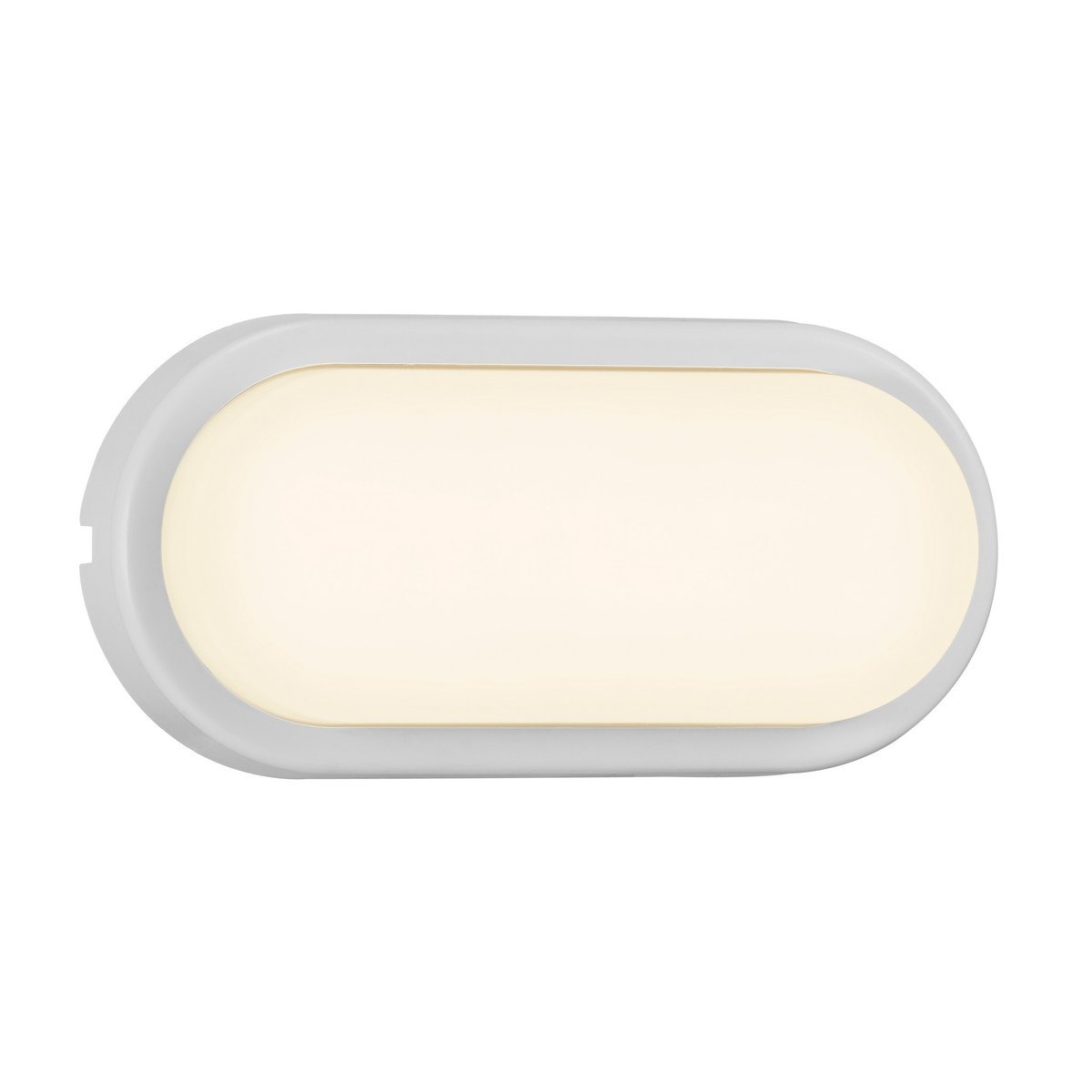 Applique murale extérieure ovale en plastique, CUBA blanc, NORDLUX