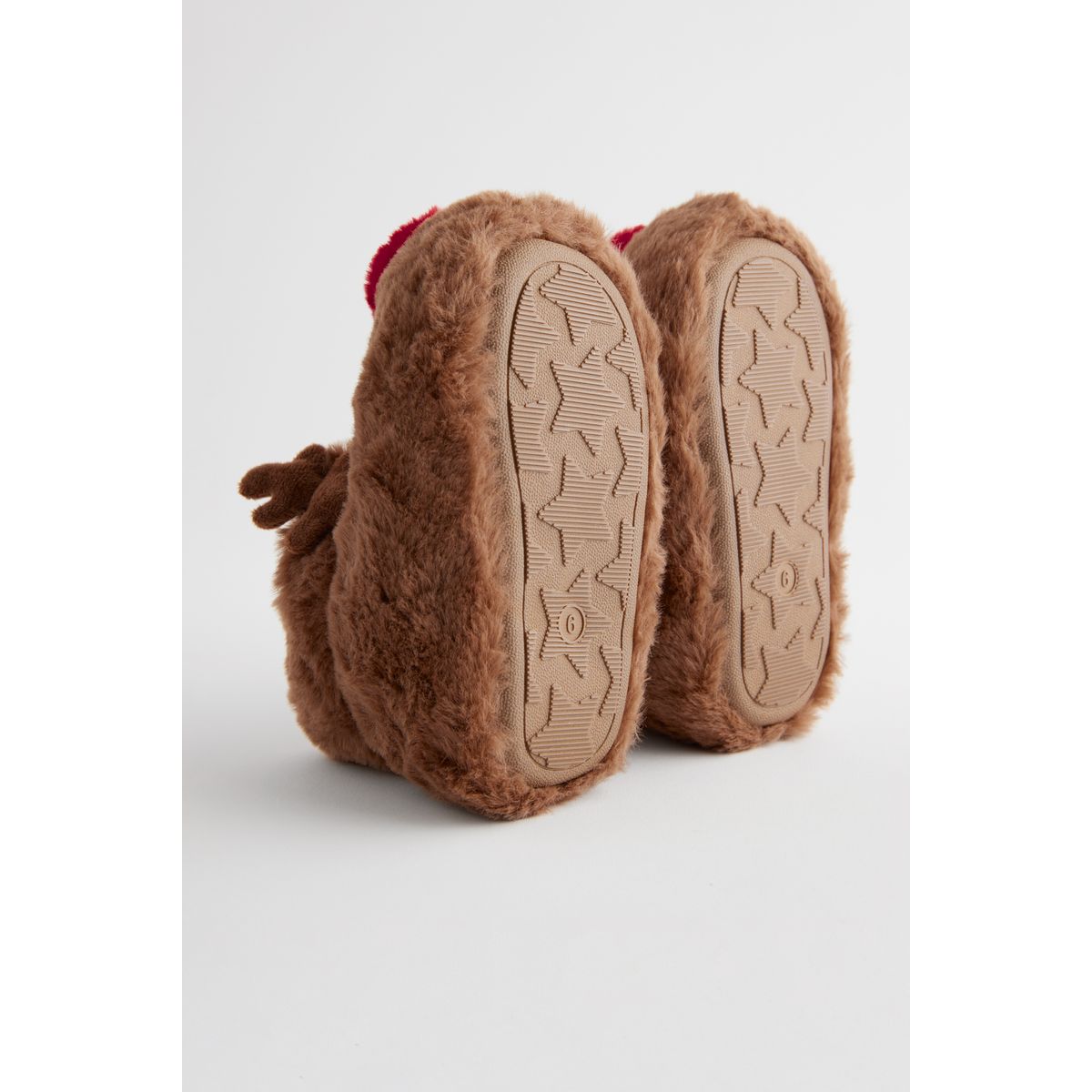 Chaussons style bottines renne marron, NEXT