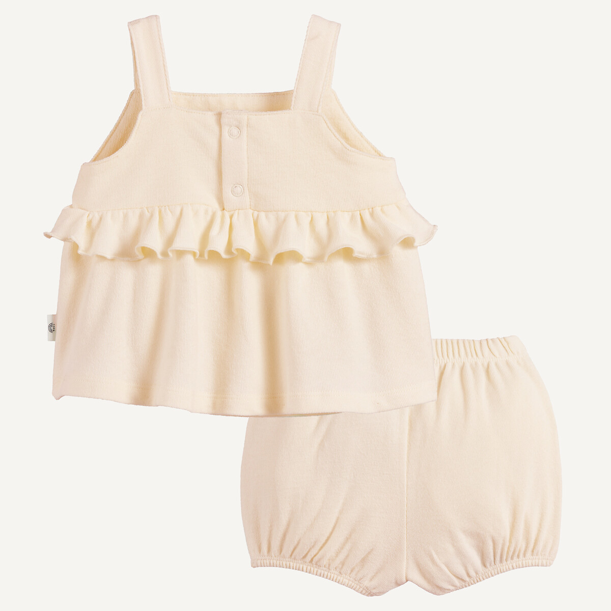 Ensemble débardeur et short, cérémonie, en jersey doux ecru, LA REDOUTE COLLECTIONS