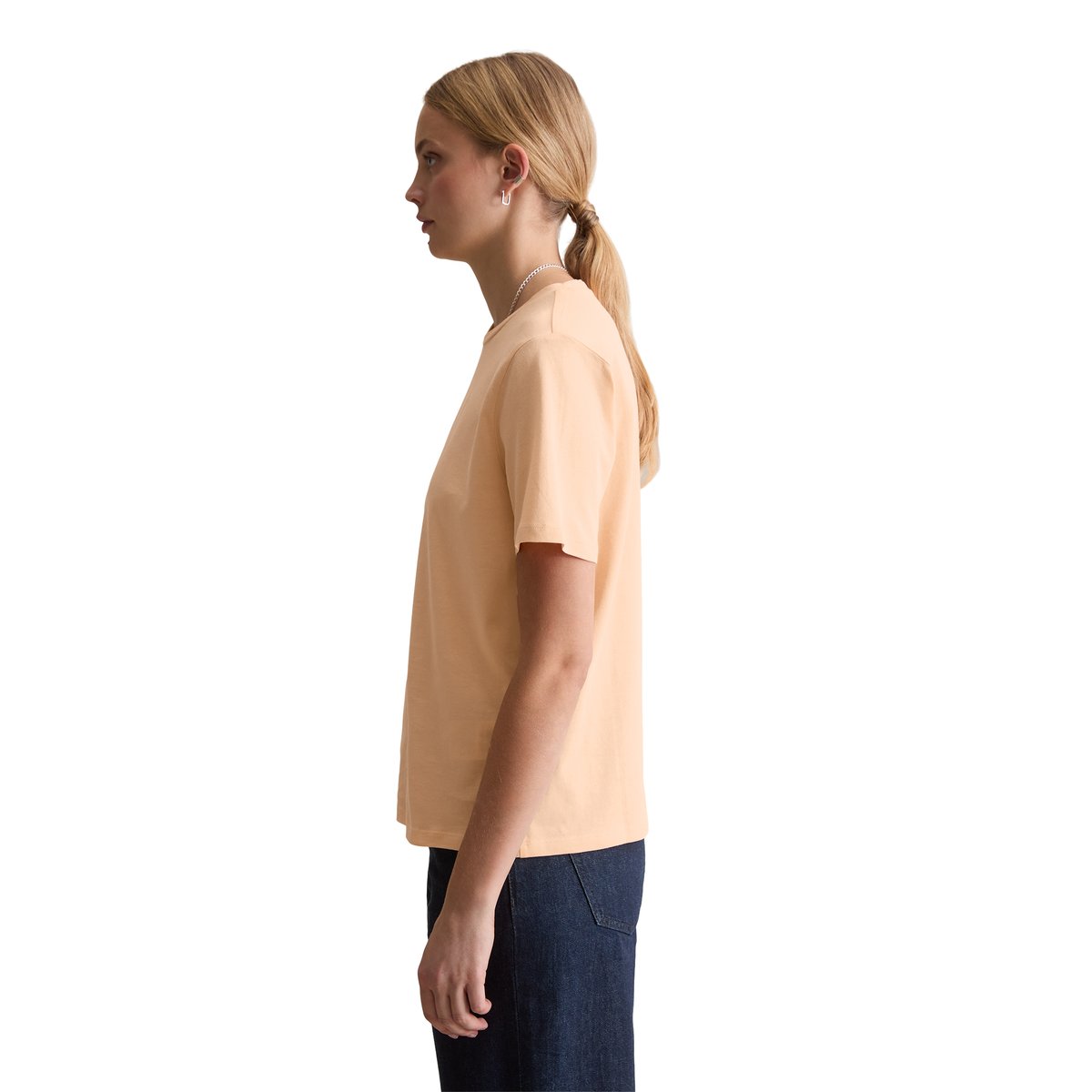 T-shirt DfC regular en coton organique orange, MARC O’POLO DENIM