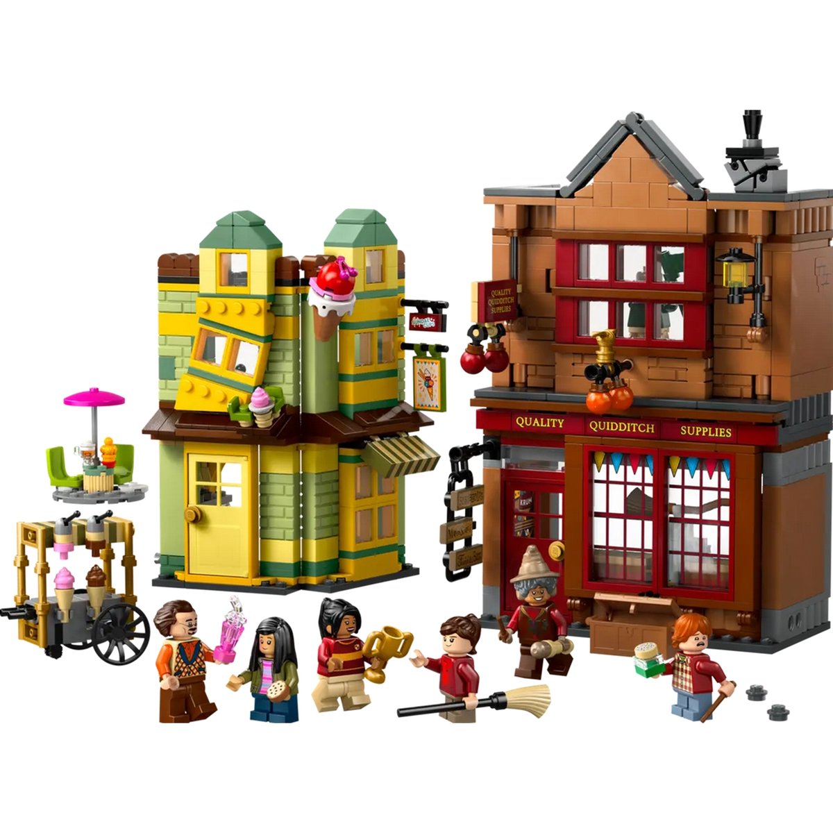 Magasin d'accessoires de Quidditch™ et marchand de glaces multicolore, LEGO