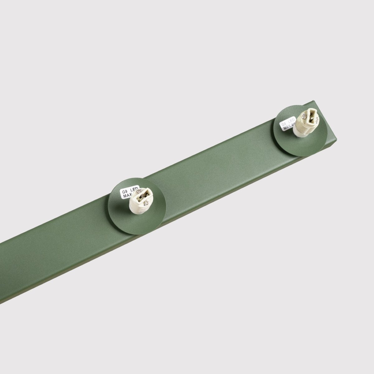 Plafonnier Acier Vert Olive G9 4 Yoli vert olive, EDEN