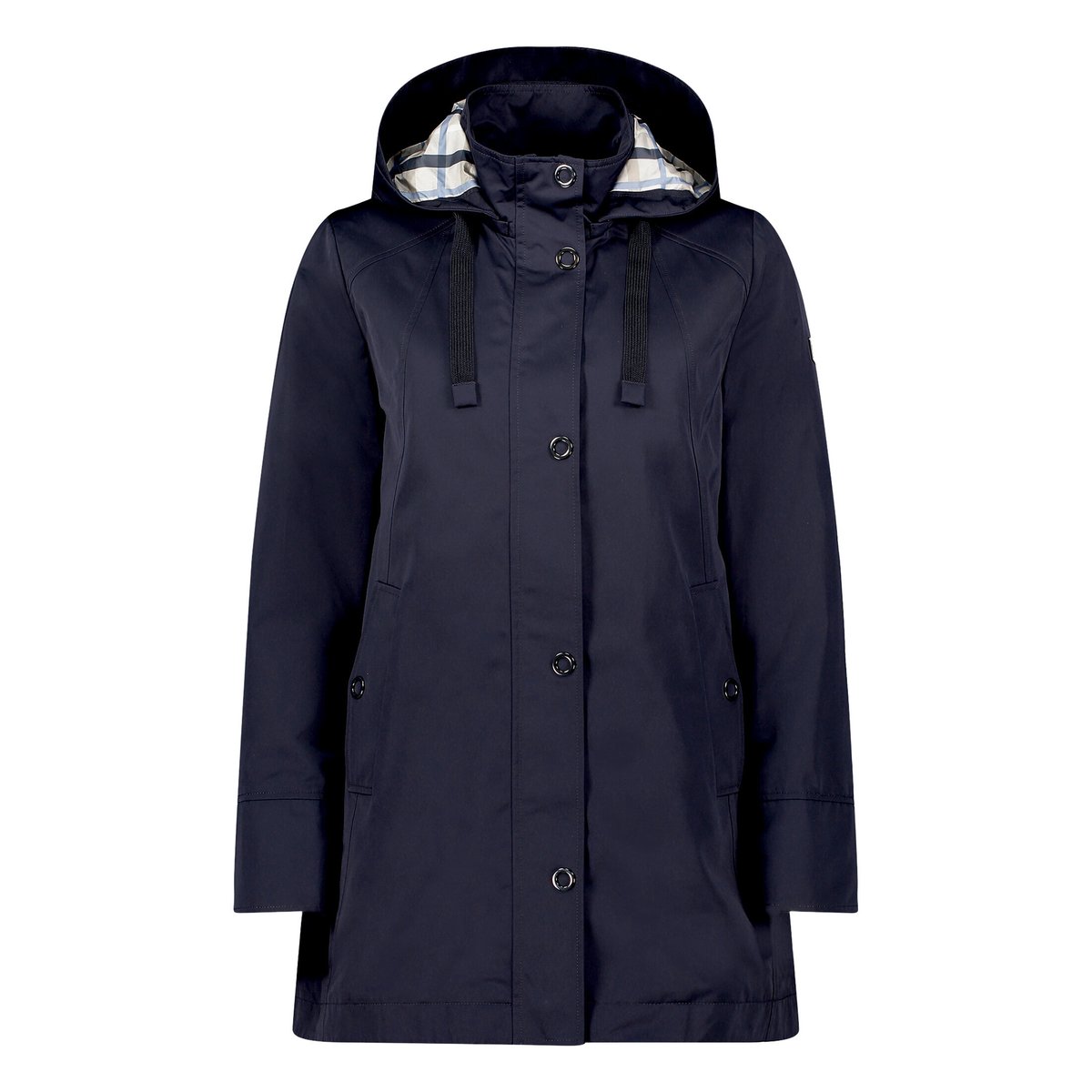 Veste d'été à capuche bleu foncé, BETTY BARCLAY