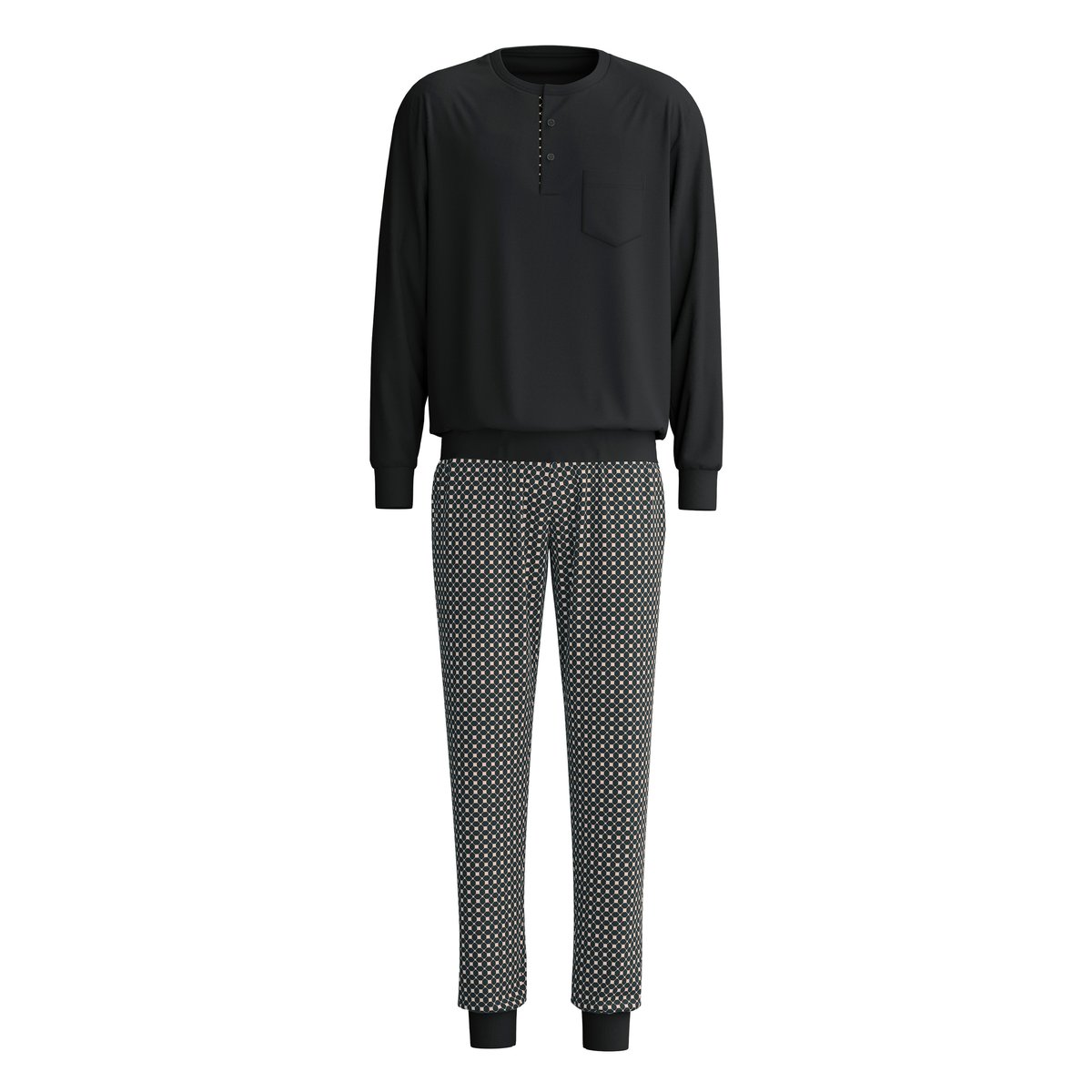 manches longues Coton RELAX COSY VIBES 4 noir, CALIDA