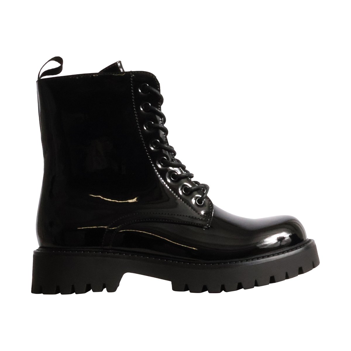 Bottines à Lacets noir vernis, ENZA NUCCI
