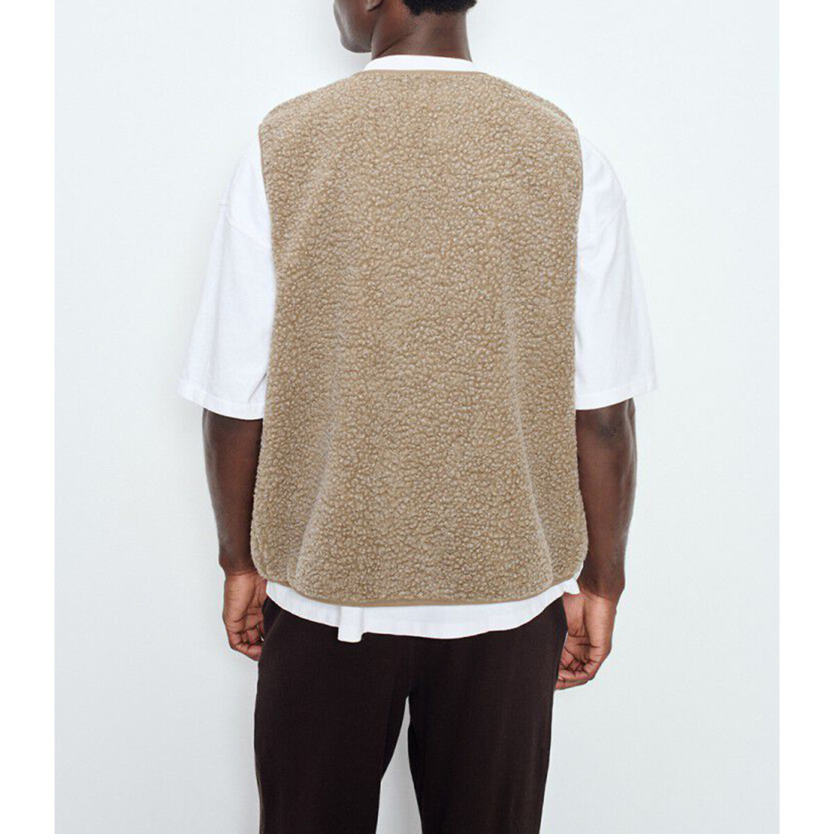Veste courte droite sans manches HOKTOWN muscade, AMERICAN VINTAGE
