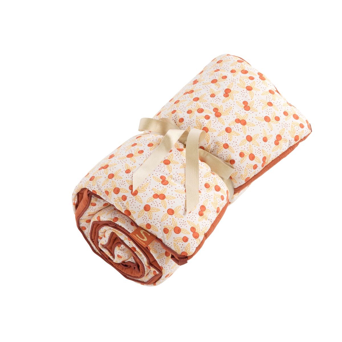 Tour de Lit en coton orange, SAUTHON