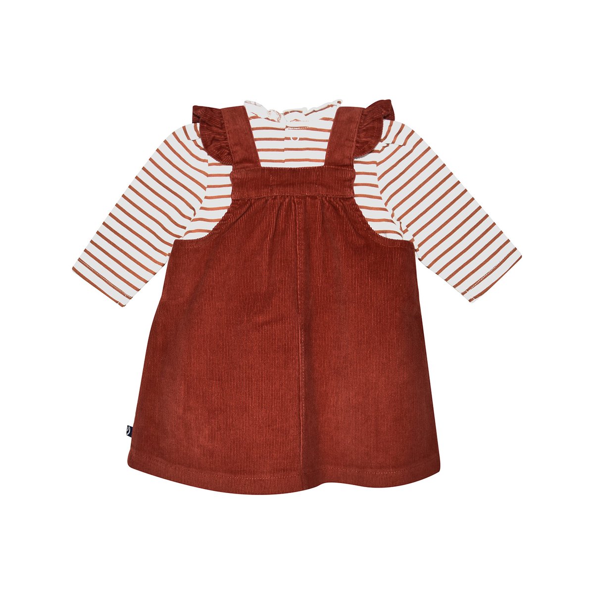 Tshirt robe salma velours cotele rouge, SUCRE D'ORGE