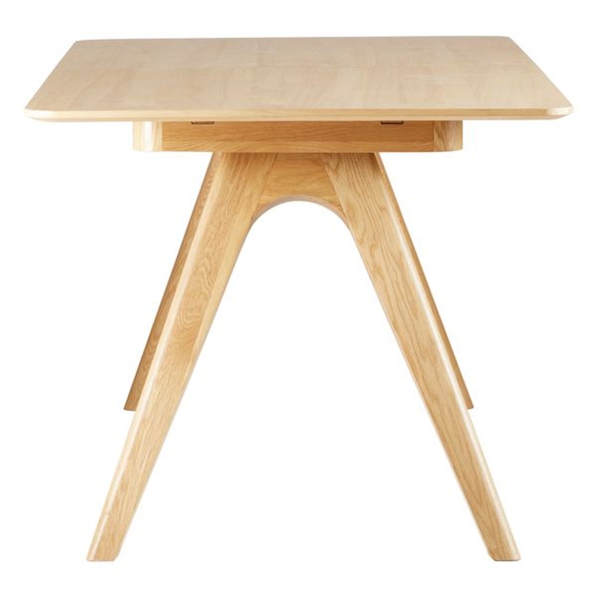 Table repas 160cm allonge intégrée chêne naturel, ZAGO