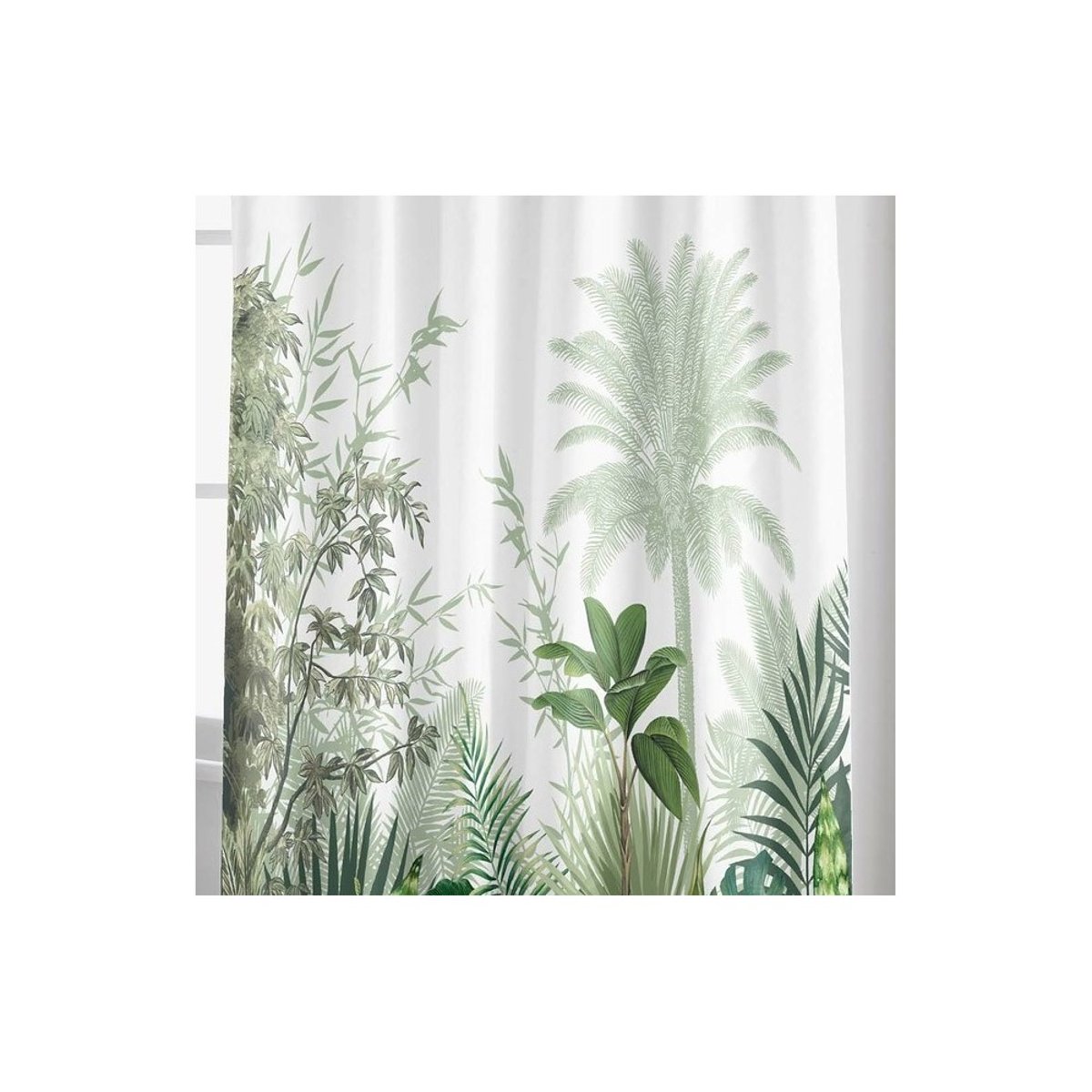 Rideau de douche 180x200 Vagabonde vert, DECORATIE