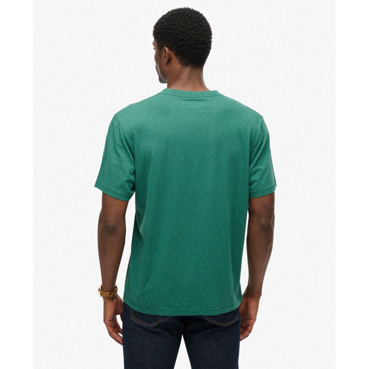 T-shirt Graphique The Merchant Store vert pinède, SUPERDRY