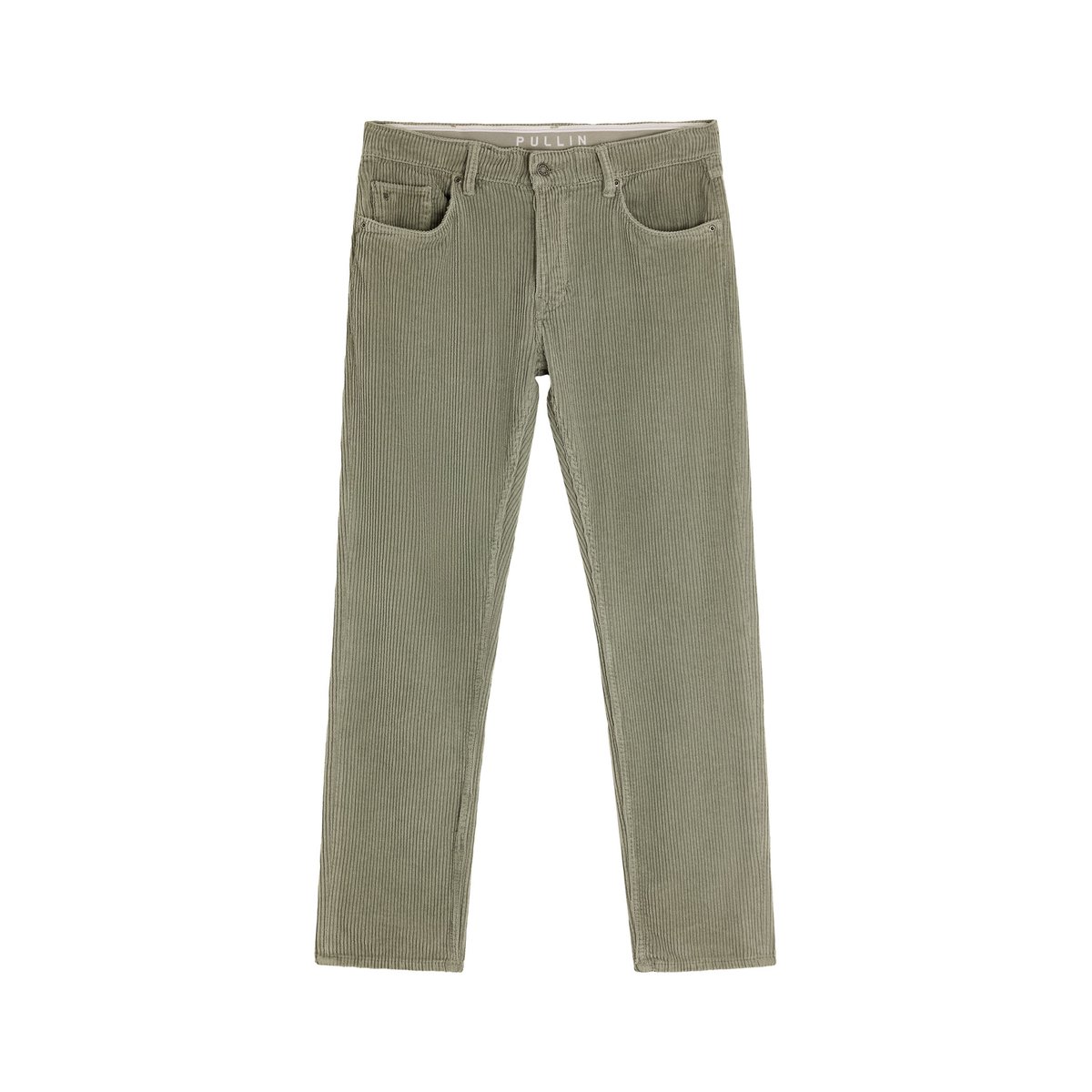 PANTALON REGULAR VELOURS DRIZZLE vert, PULLIN
