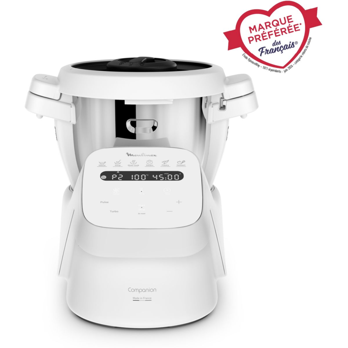 Robot cuiseur Companion XL 14 fonctions HF840110 couleur unique, MOULINEX