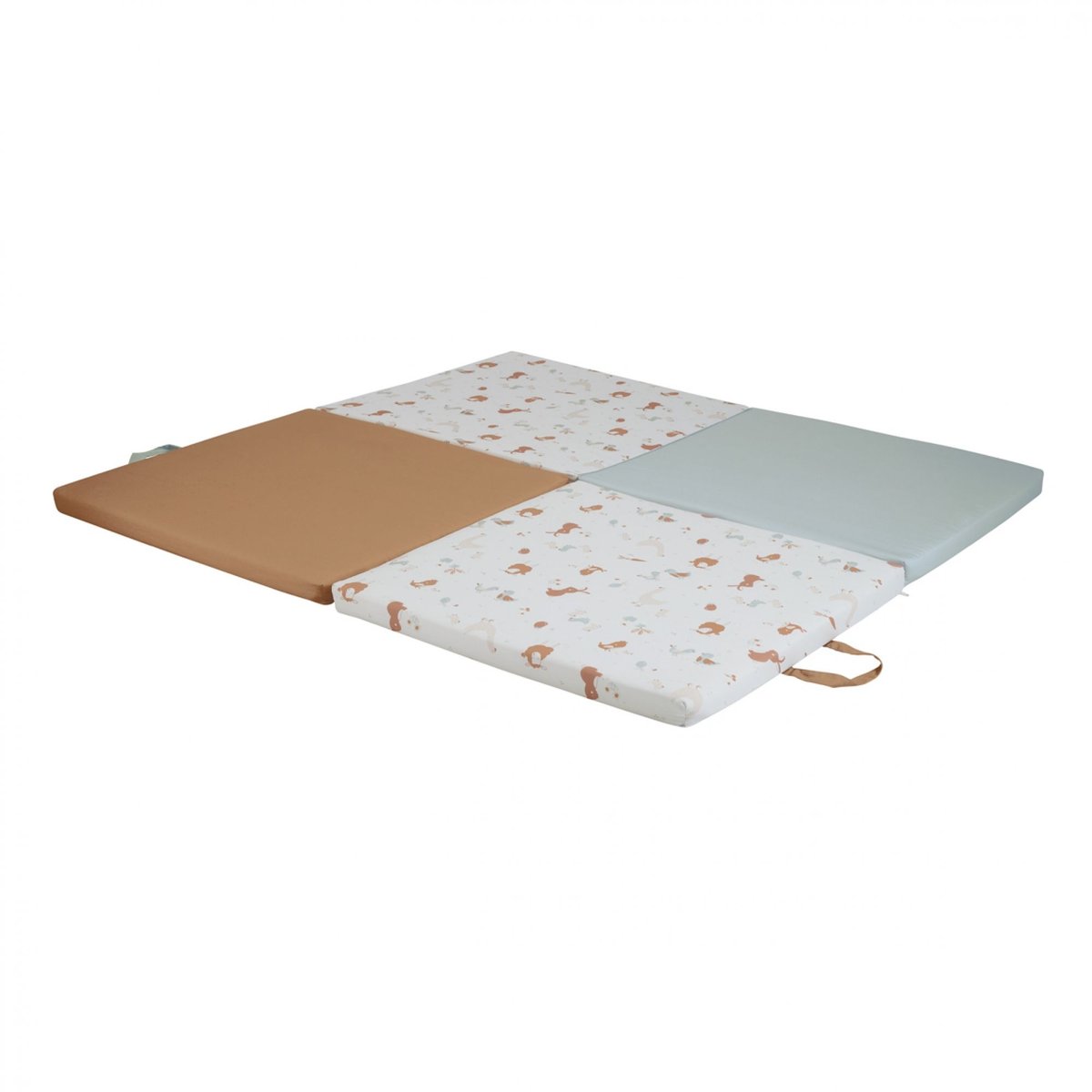 Matelas tapis malin blanc, orange, bleu, TINEO