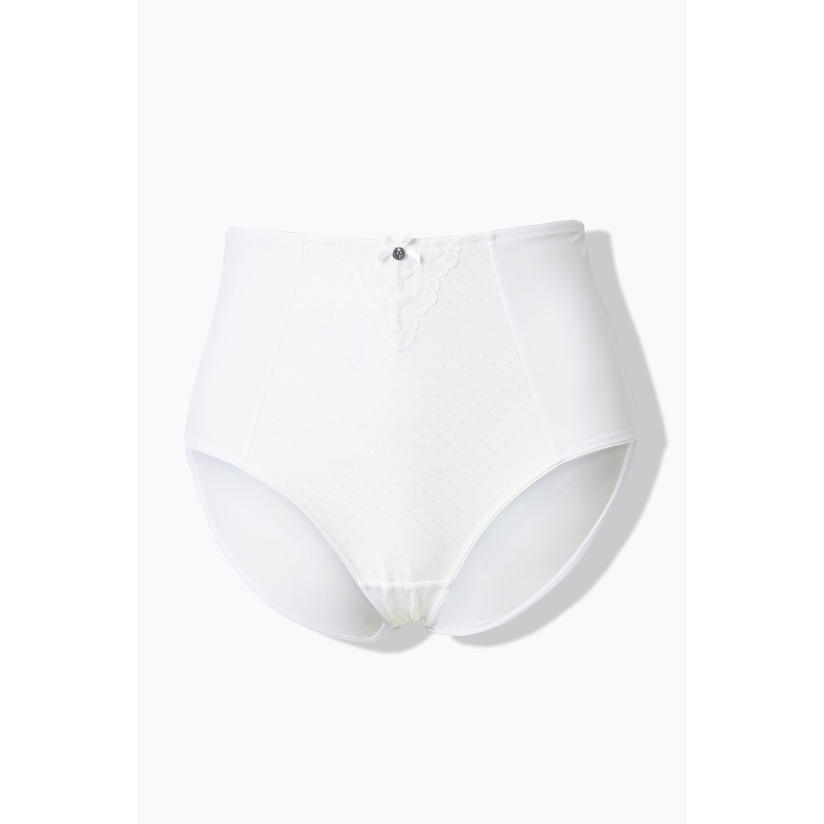 Culotte taille haute sculptante. Empiècement blanc cassé, ULLA POPKEN