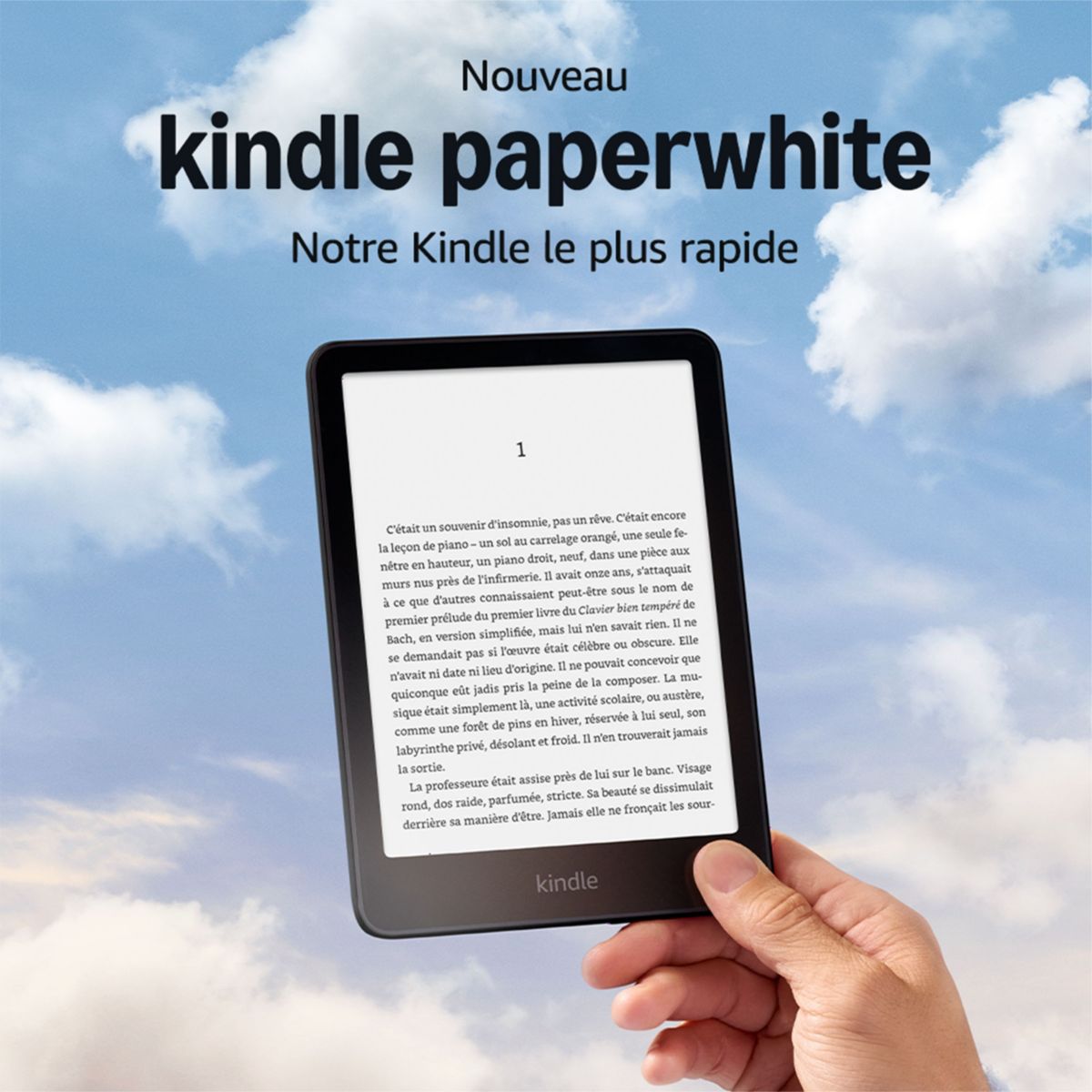 Liseuse eBook Kindle Paperwhite 16 Go Noir couleur unique, AMAZON