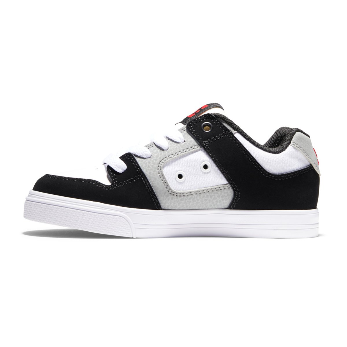 Chaussures en cuir PURE. noir white/black/red, DC SHOES
