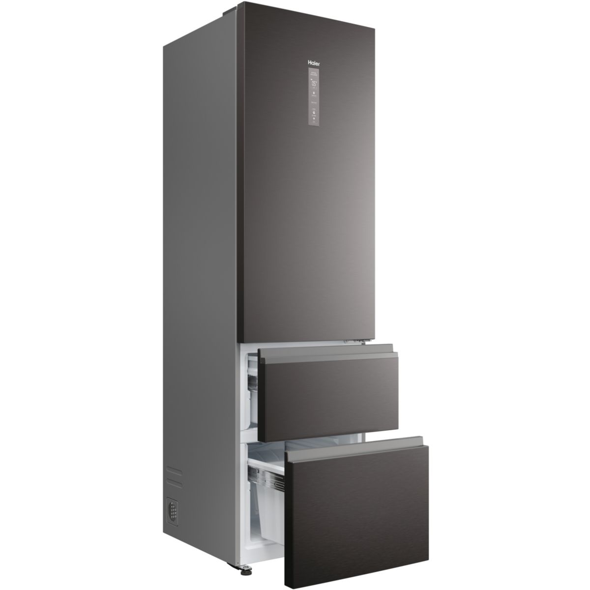 Réfrigérateur combiné HTW7620CNMP inox, HAIER