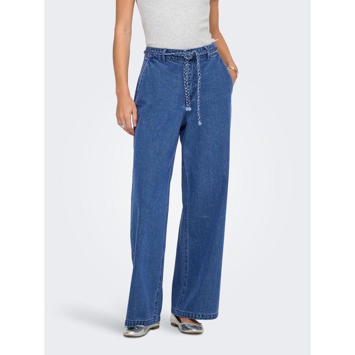 Jean À Jambe Large medium blue denim, ONLY