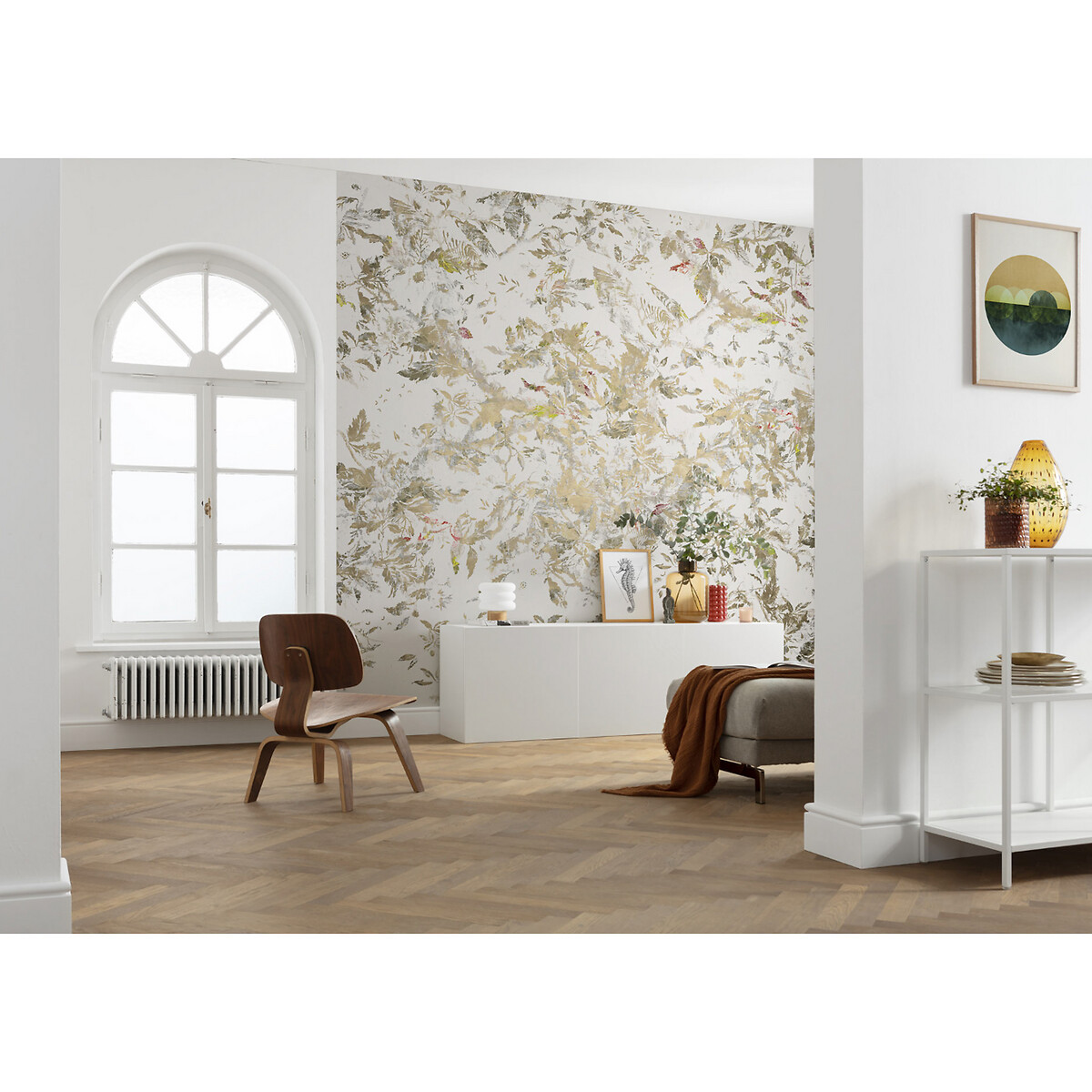 Papel de parede foto mural Golden Feathers, da Interelife multicolor, INTERELIFE
