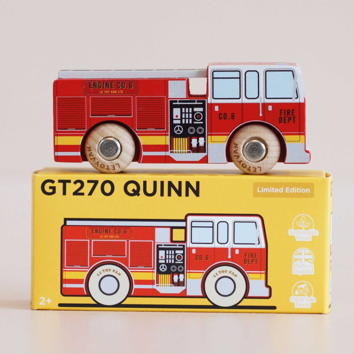Camion de pompiers Quinn No 44 rouge, LE TOY VAN
